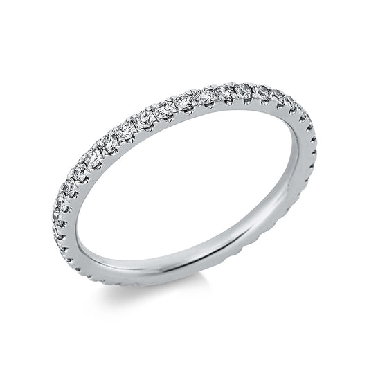 Ring 18 kt WG, 39 Brill. 0,47 ct, TW-si