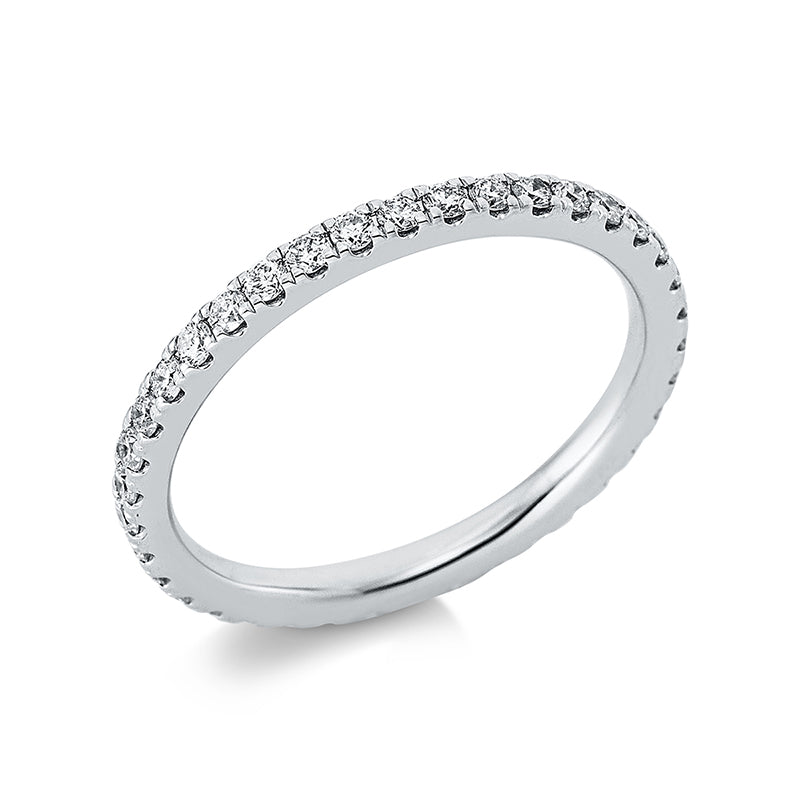 Ring 18 kt WG, 37 Brill. 0,58 ct, TW-si