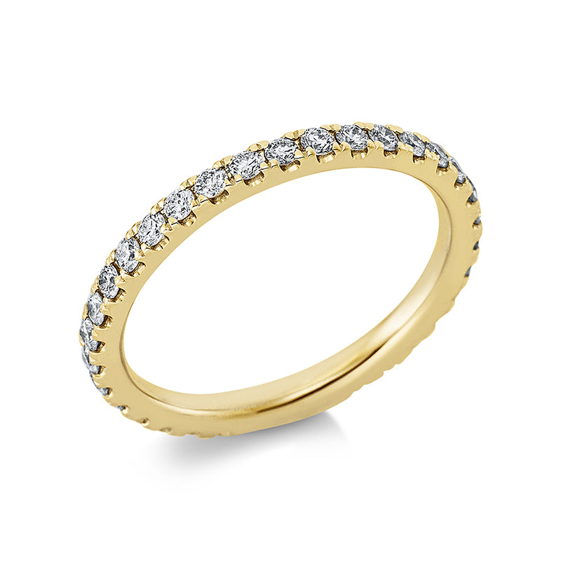 Ring 18 kt GG, 31 Brill. 0,64 ct, TW-si