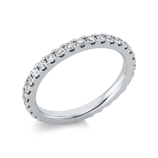 Ring 18 kt WG, 32 Brill. 0,77 ct, TW-si