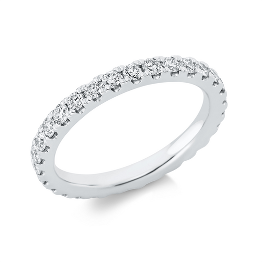 Ring 14 kt WG, 29 Brill. 1,03 ct, TW-si