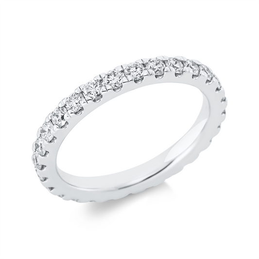 Ring 18 kt WG, 27 Brill. 1,16 ct, TW-si