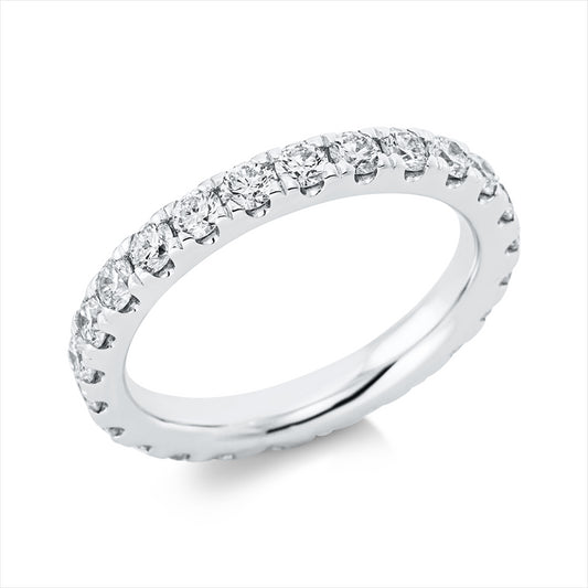 Ring 18 kt WG, 25 Brill. 1,61 ct, TW-si