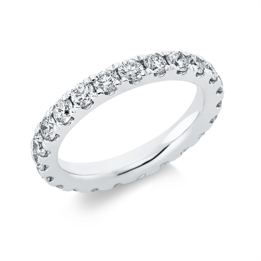 Ring 18 kt WG, 23 Brill. 1,88 ct, TW-si