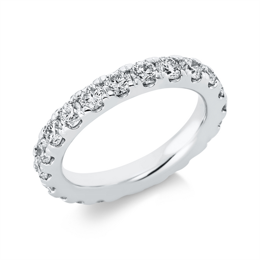 Ring 18 kt WG, 20 Brill. 2,48 ct, TW-si
