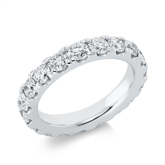 Ring 950 Pt Platin, 17 Brill. 2,95 ct, TW-si