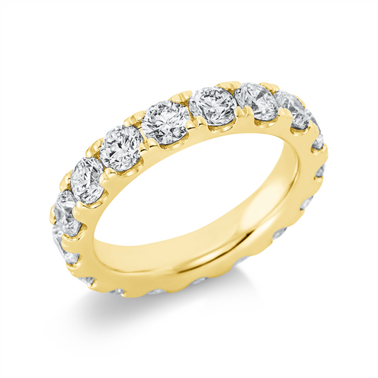Ring 14 kt GG, 16 Brill. 3,78 ct, TW-si