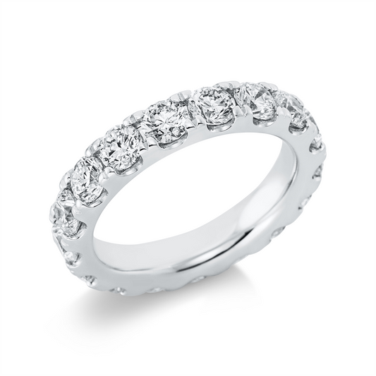 Ring 14 kt WG, 16 Brill. 3,75 ct, TW-si