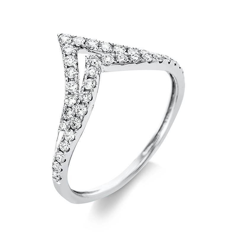 Ring 18 kt WG, 36 Brill. 0,36 ct, TW-si