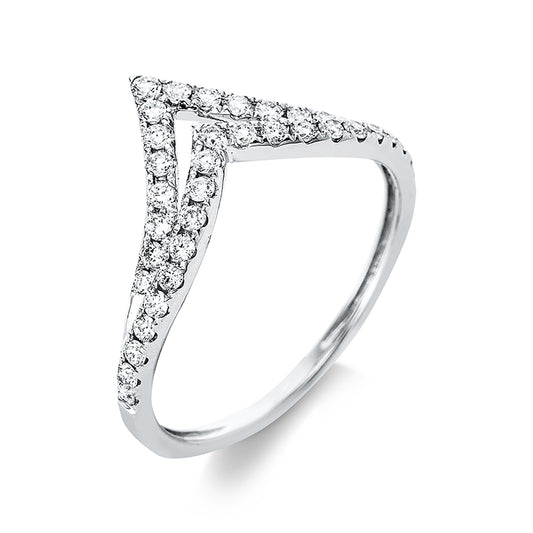 Ring 18 kt WG, 36 Brill. 0,36 ct, TW-si