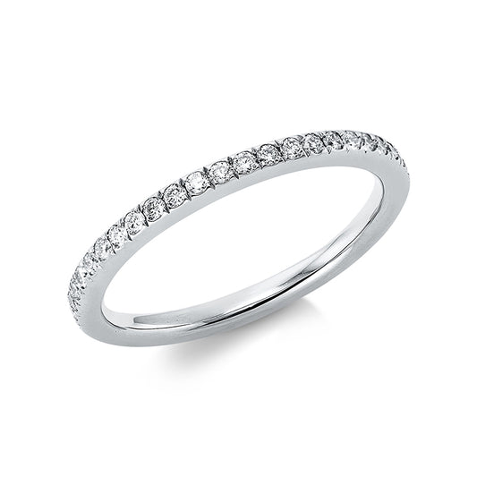 Ring 14 kt WG, 41 Brill. 0,40 ct, TW-si