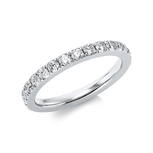 Ring 18 kt WG, 27 Brill. 1,07 ct, TW-si