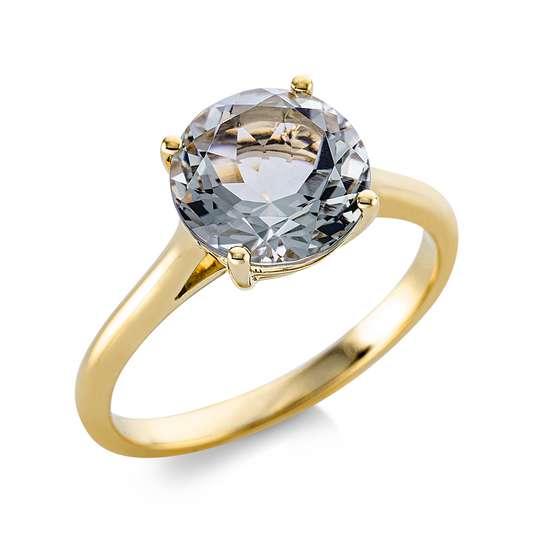 Ring 18 kt GG, 1 Amethyst 2,20 ct grün