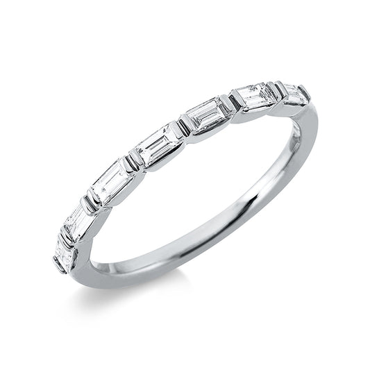 Ring 18 kt WG, 7 Bag. 0,36 ct, TW-vsi