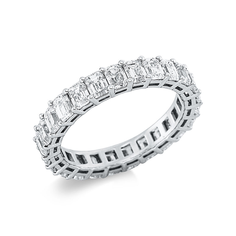 Ring 900 Pt Platin, 25 Sm.schliff 3,44 ct, TW-si