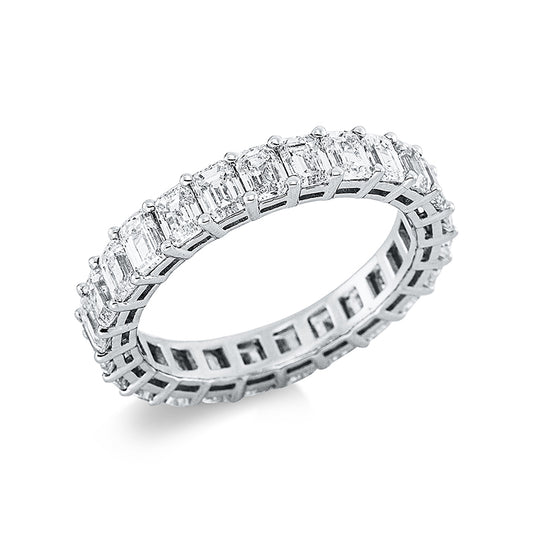Ring 900 Pt Platin, 25 Sm.schliff 3,44 ct, TW-si
