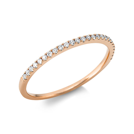 Ring 18 kt RG, 26 Brill. 0,13 ct, TW-si