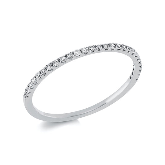 Ring 18 kt WG, 27 Brill. 0,11 ct, TW-si