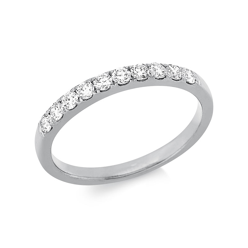 Ring 18 kt WG, 10 Brill. 0,30 ct, TW-si