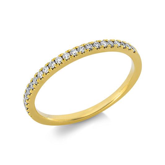 Ring 18 kt GG, 23 Brill. 0,18 ct, TW-si