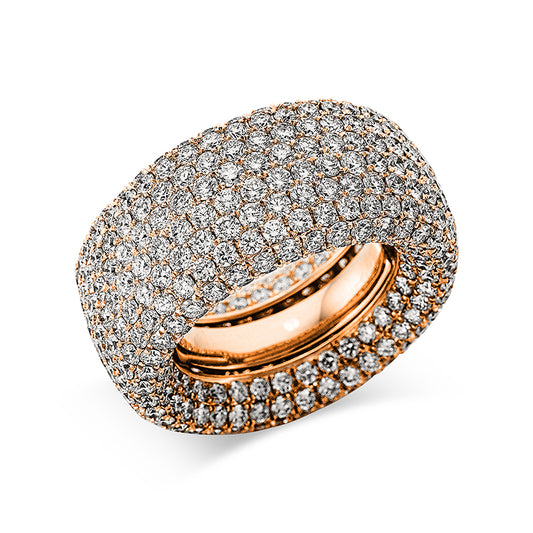 Ring 18 kt RG, 472 Brill. 10,40 ct, TW-vsi