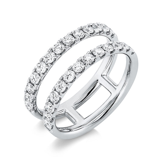 Ring 18 kt WG, 26 Brill. 0,77 ct, TW-si