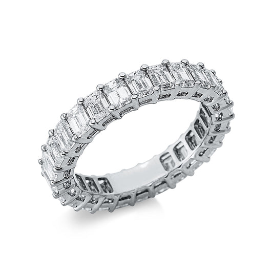 Ring 18 kt WG, 26 Sm.schliff 3,68 ct, TW-vsi
