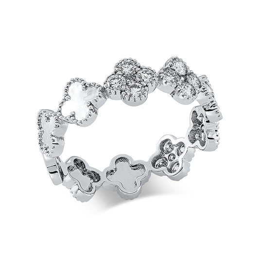 Ring 18 kt WG, 25 Brill. 0,80 ct, W-si
