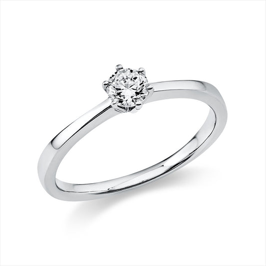 Ring 14 kt WG, 1 Brill. 0,25 ct, TW-si2
