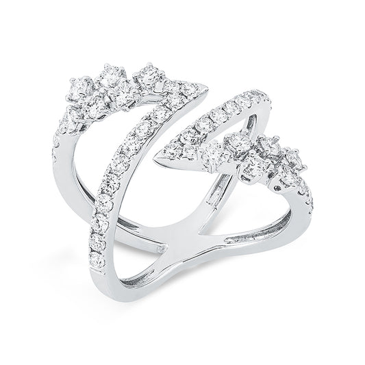 Ring 18 kt WG, 42 Brill. 1,17 ct, TW-si
