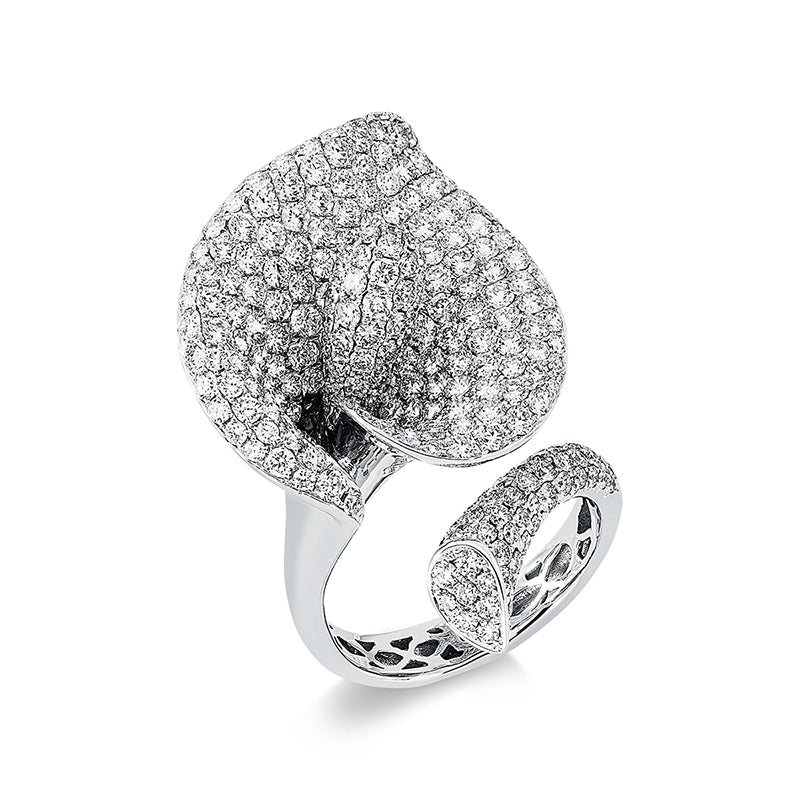 Ring 18 kt WG, 272 Brill. 4,60 ct, TW-vsi