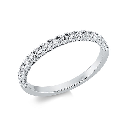 Ring 18 kt WG, 17 Brill. 0,27 ct, TW-si
