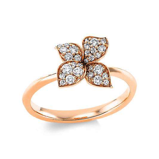 Ring 18 kt RG, 29 Brill. 0,27 ct, TW-si