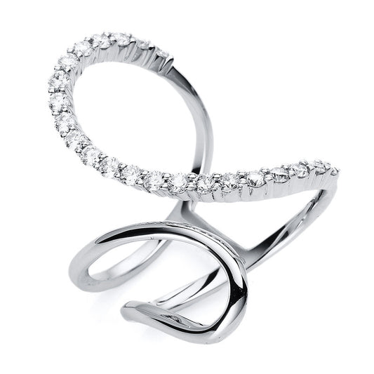 Ring 18 kt WG, 22 Brill. 0,66 ct, TW-si