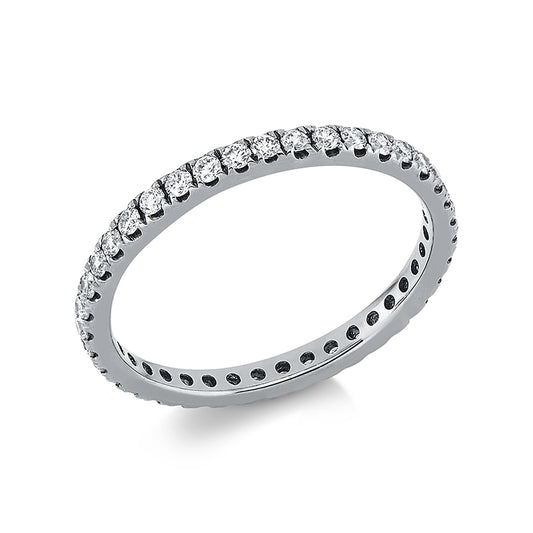 Ring 18 kt WG, 39 Brill. 0,49 ct, W-si