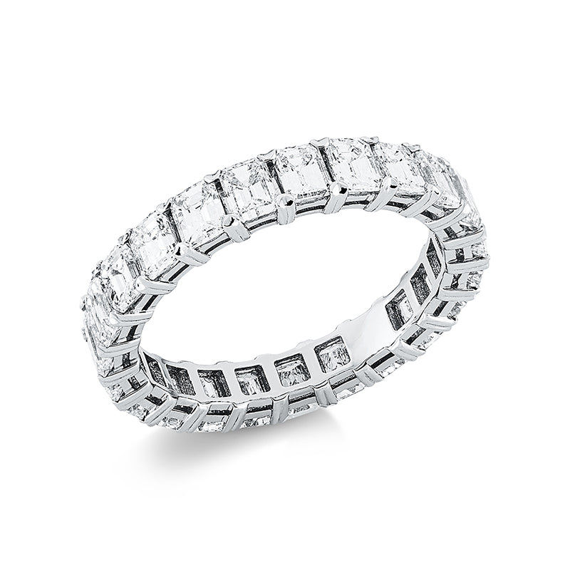 Ring 18 kt WG, 23 Sm.schliff 3,35 ct, TW-vsi