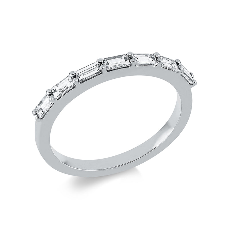 Ring 18 kt WG, 7 Bag. 0,52 ct, TW-vsi