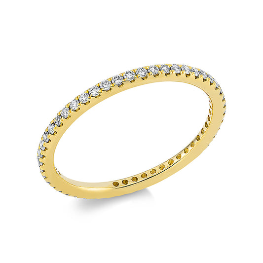 Ring 18 kt GG, 50 Brill. 0,31 ct, TW-si