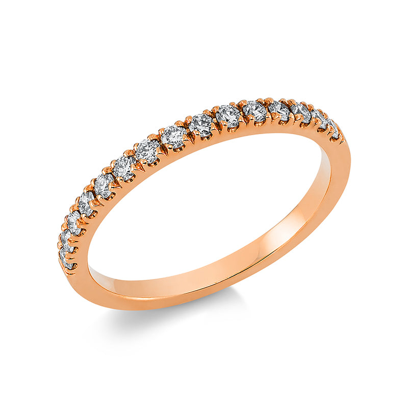 Ring 18 kt RG, 15 Brill. 0,30 ct, TW-si