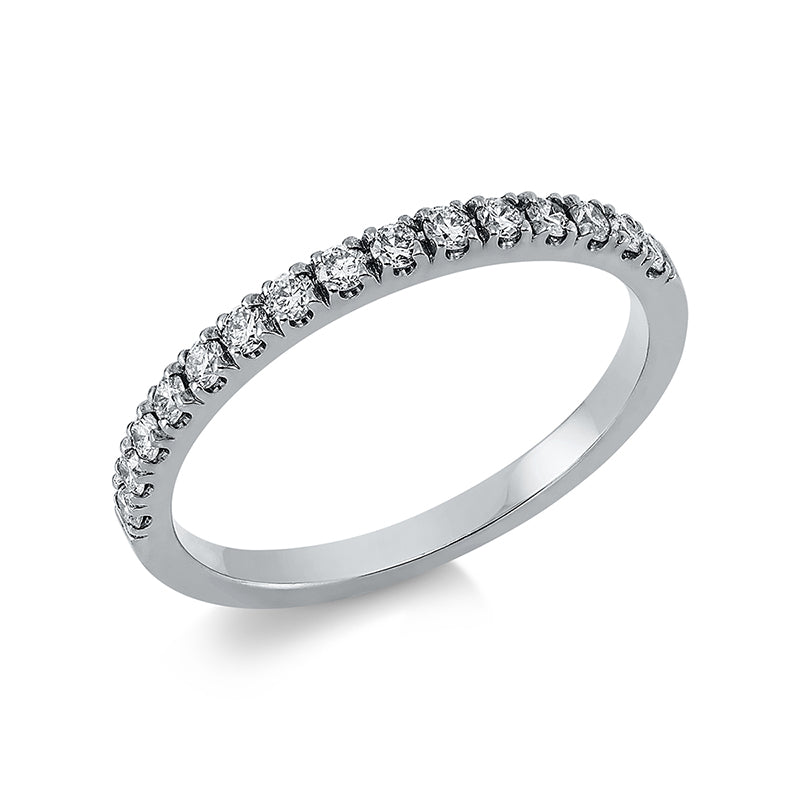 Ring 18 kt WG, 15 Brill. 0,30 ct, TW-si