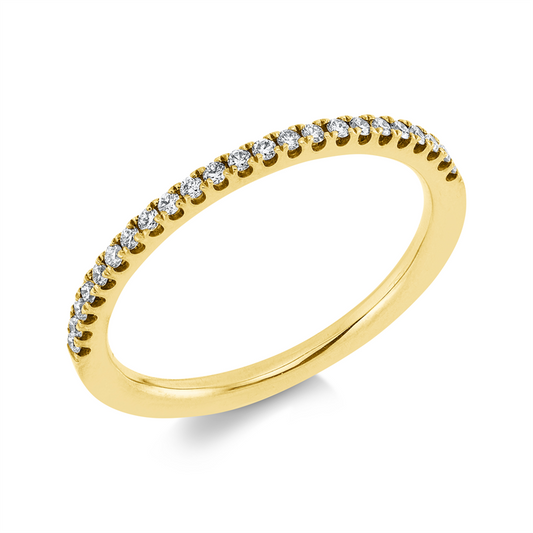 Ring 18 kt GG, 23 Brill. 0,16 ct, TW-si