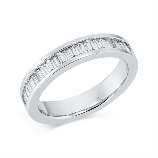 Ring 18 kt WG, 27 Bag. 0,64 ct, TW-si