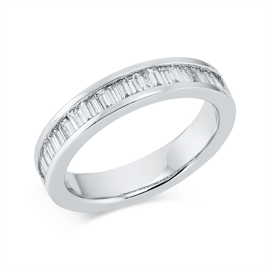 Ring 18 kt WG, 25 Bag. 0,66 ct, TW-si
