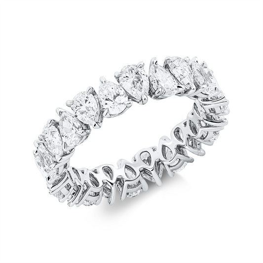 Ring 18 kt WG, 22 Tropfen 3,33 ct, F-vvs