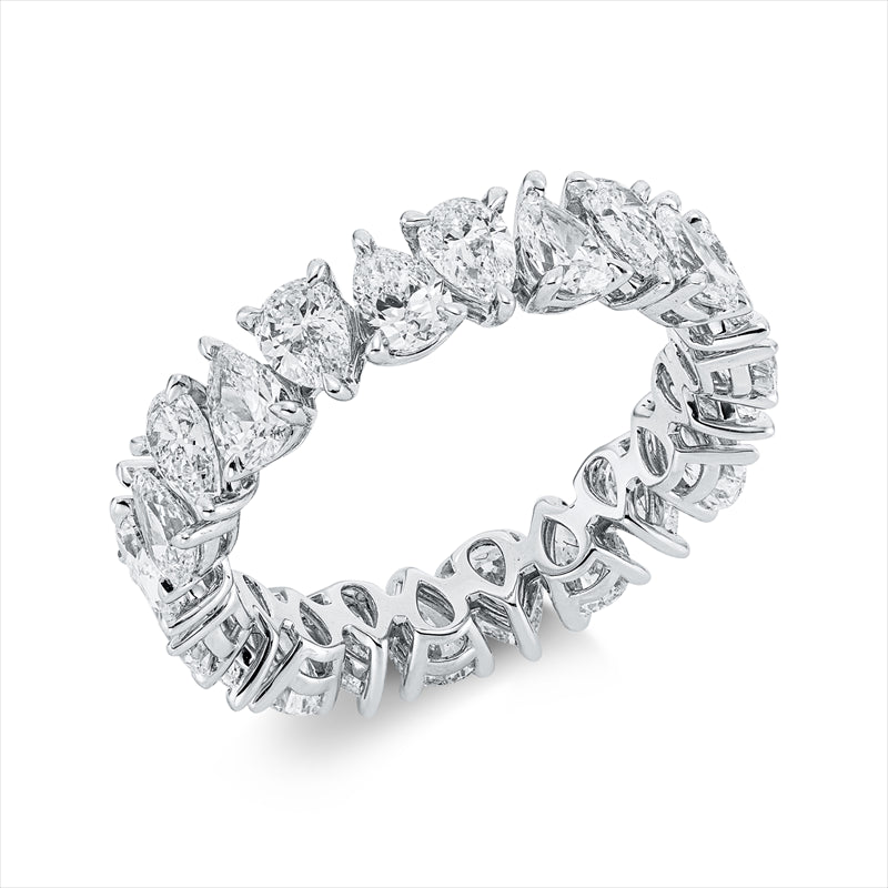 Ring 18 kt WG, 22 Tropfen 3,33 ct, D-F-vvs