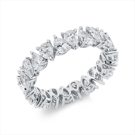 Ring 18 kt WG, 22 Tropfen 3,33 ct, D-F-vvs