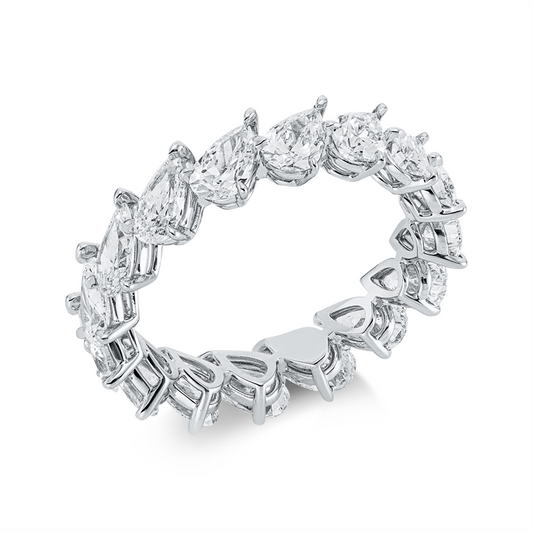 Ring 18 kt WG, 16 Tropfen 3,25 ct,D-F-vvs