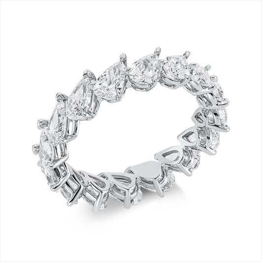 Ring 18 kt WG, 16 Tropfen 3,25 ct, D/F-vvs