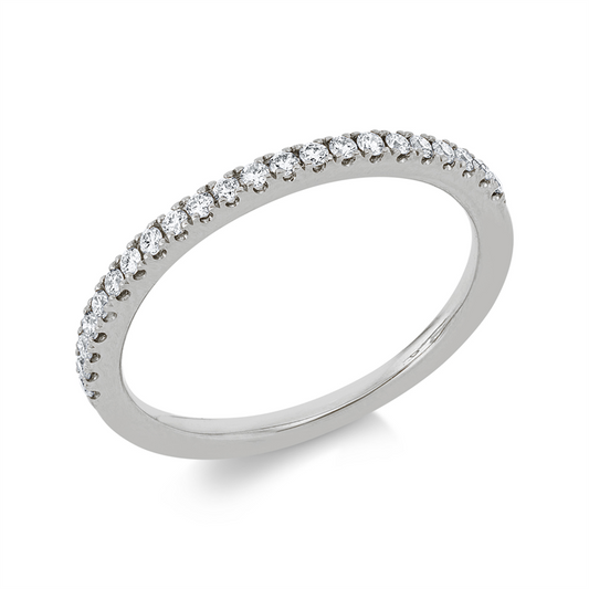 Ring 18 kt WG, 22 Brill. 0,17 ct, TW-vsi