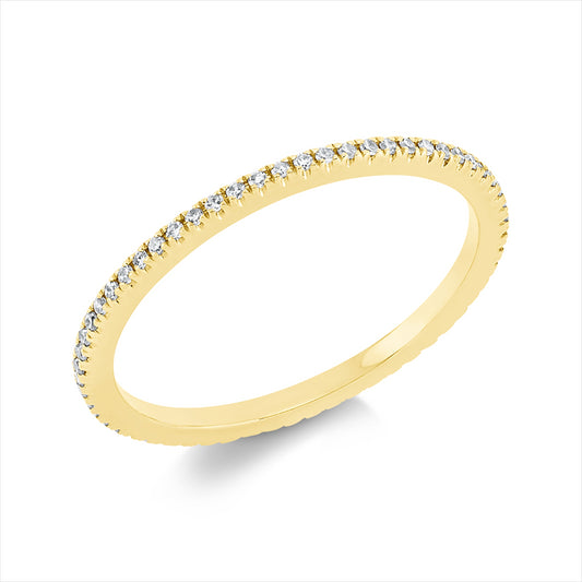 Ring 18 kt GG, 60 Dia. 0,17 ct, TW-si